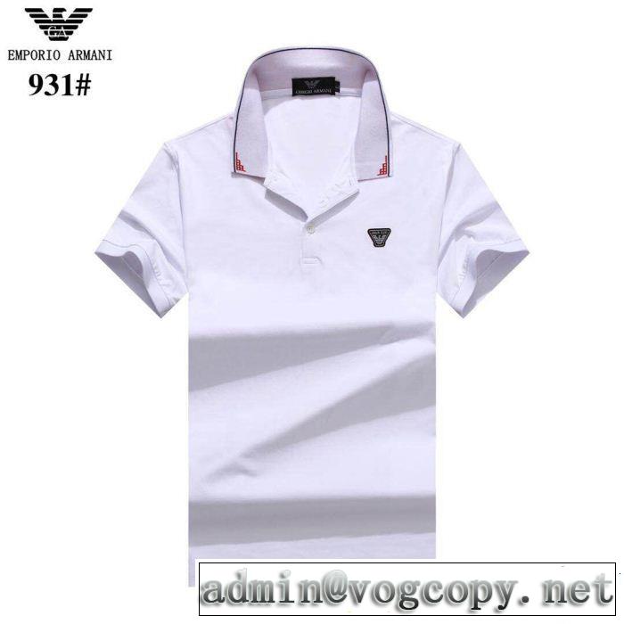 ARMANI アルマーニ 半袖Tシャツ 4色可選 2019夏色っぽさ 高級感が好評です