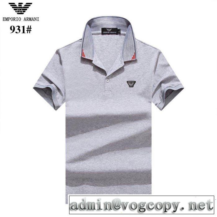 ARMANI アルマーニ 半袖Tシャツ 4色可選 2019夏色っぽさ 高級感が好評です