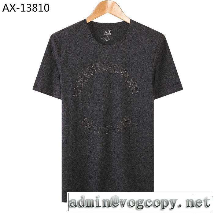 春夏のトレンドアイテム 通勤の定番 ARMANI アルマーニ 半袖Tシャツ 4色可選