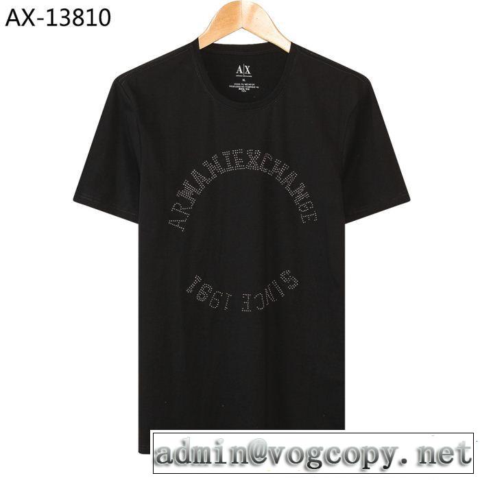 春夏のトレンドアイテム 通勤の定番 ARMANI アルマーニ 半袖Tシャツ 4色可選