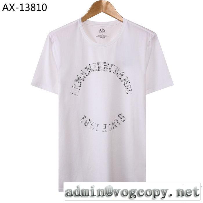 春夏のトレンドアイテム 通勤の定番 ARMANI アルマーニ 半袖Tシャツ 4色可選