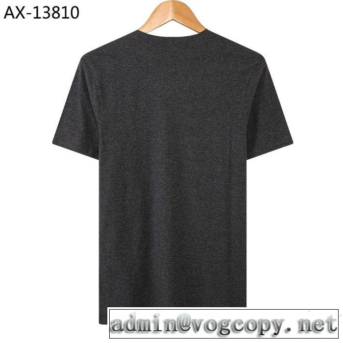 春夏のトレンドアイテム 通勤の定番 ARMANI アルマーニ 半袖Tシャツ 4色可選