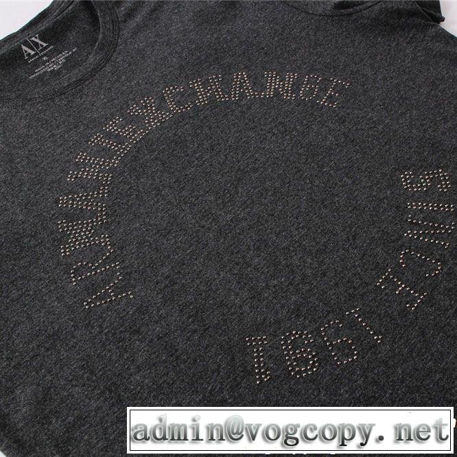 春夏のトレンドアイテム 通勤の定番 ARMANI アルマーニ 半袖Tシャツ 4色可選