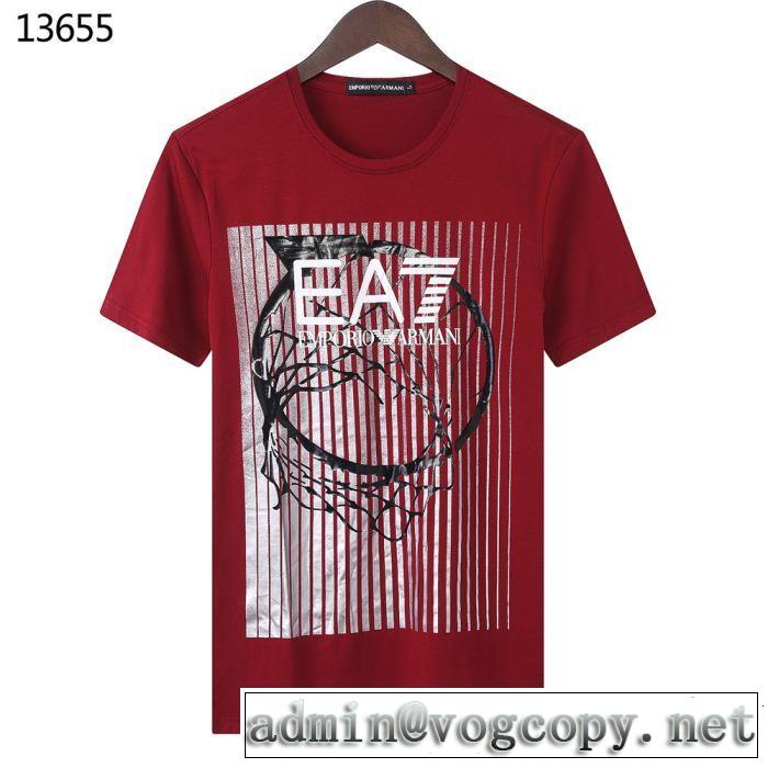 ARMANI アルマーニ 半袖Tシャツ 4色可選 夏らしい爽やかさ 知的優秀アイテム
