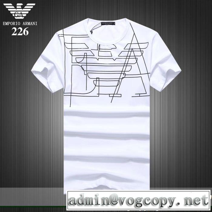 今年もトレンド ARMANI アルマーニ 半袖Tシャツ 3色可選 目を引く春夏トップス