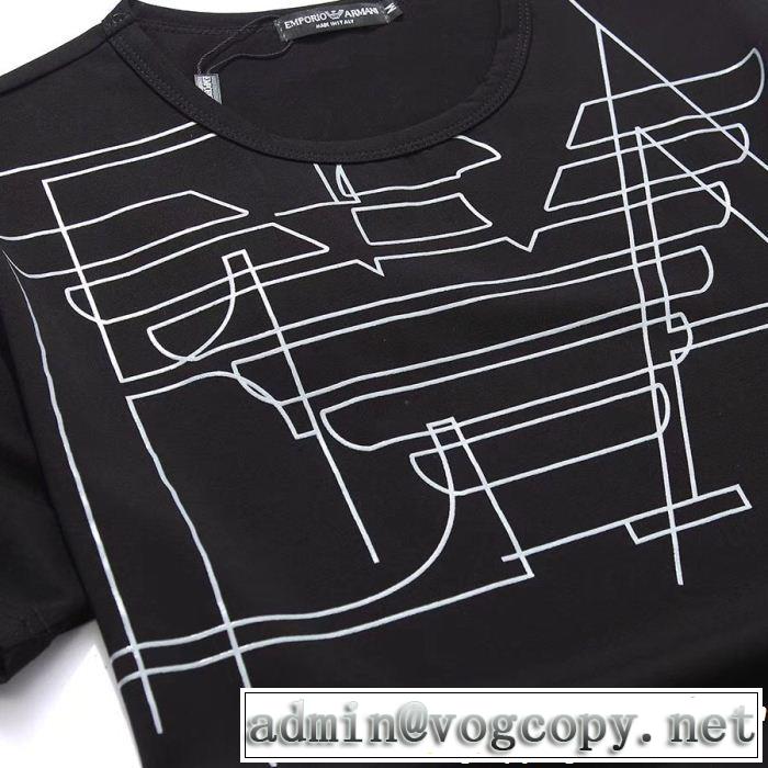 今年もトレンド ARMANI アルマーニ 半袖Tシャツ 3色可選 目を引く春夏トップス