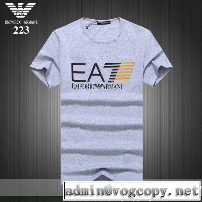 ARMANI アルマーニ 半袖Tシャツ 3色可選 透け感新作がイチ推し 大人っぽく仕上げ