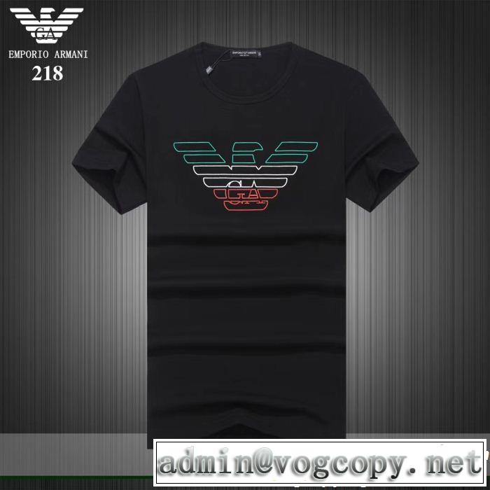 魅力的な今年らしい ARMANI アルマーニ 半袖Tシャツ 3色可選 2019即旬な装いに