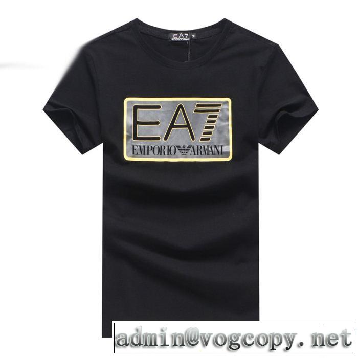 大人の華やかさを演出 春夏らしい華やか ARMANI アルマーニ 半袖Tシャツ 4色可選
