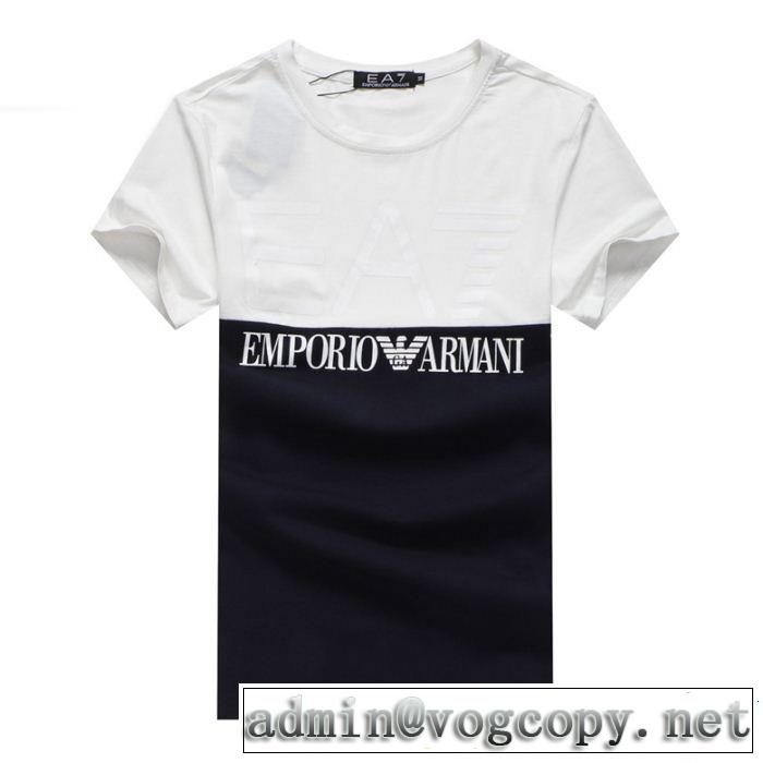 半袖Tシャツ 3色可選 2019年の春夏に着たい この夏は注目新作 ARMANI アルマーニ