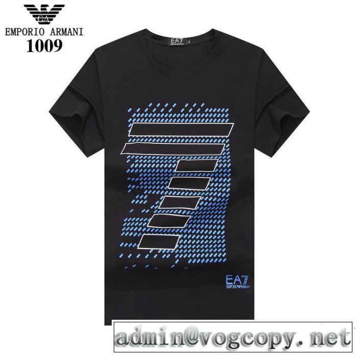 2019年の夏のマスト 高級感が好評です ARMANI アルマーニ 半袖Tシャツ 4色可選