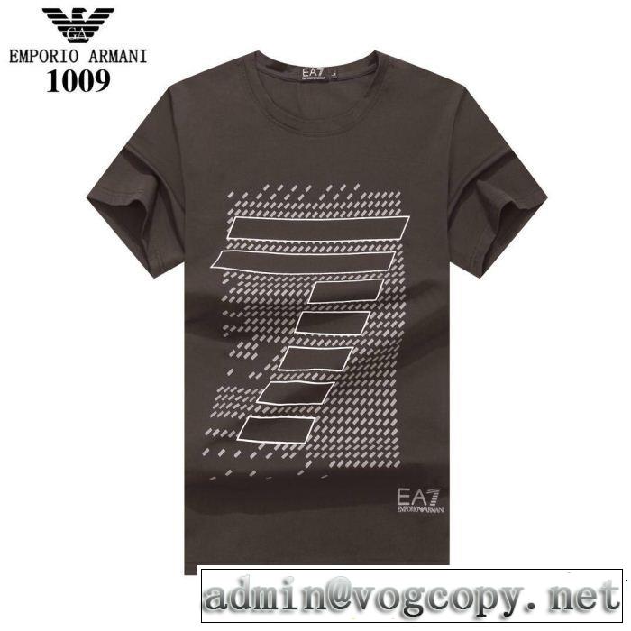 2019年の夏のマスト 高級感が好評です ARMANI アルマーニ 半袖Tシャツ 4色可選