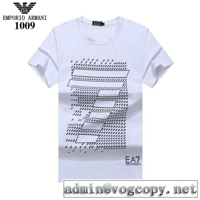 2019年の夏のマスト 高級感が好評です ARMANI アルマーニ 半袖Tシャツ 4色可選