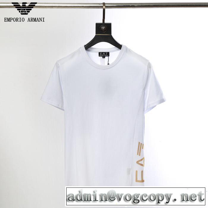 アルマーニ今年もトレンド  ARMANI カジュアルさ 2色可選 Tシャツ/ティーシャツ サラサラの着心地