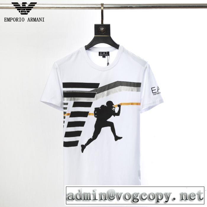 2019年の春夏に着たい アルマーニ ARMANI 透け感優しい 2色可選 Tシャツ/ティーシャツ 大人っぽく仕上げ