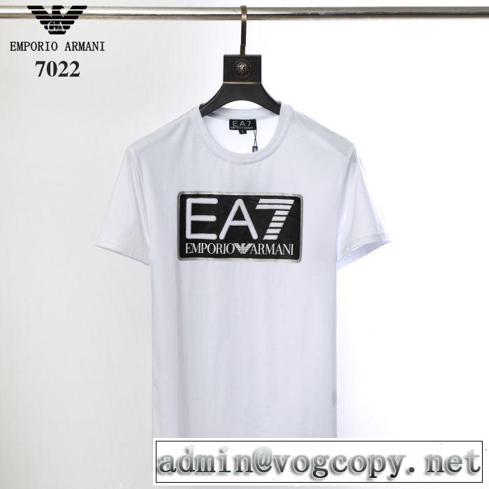 2色可選 今っぽいトレンド アルマーニ大人の余裕が漂う ARMANI Tシャツ/ティーシャツ夏っぽさ新作アイテム