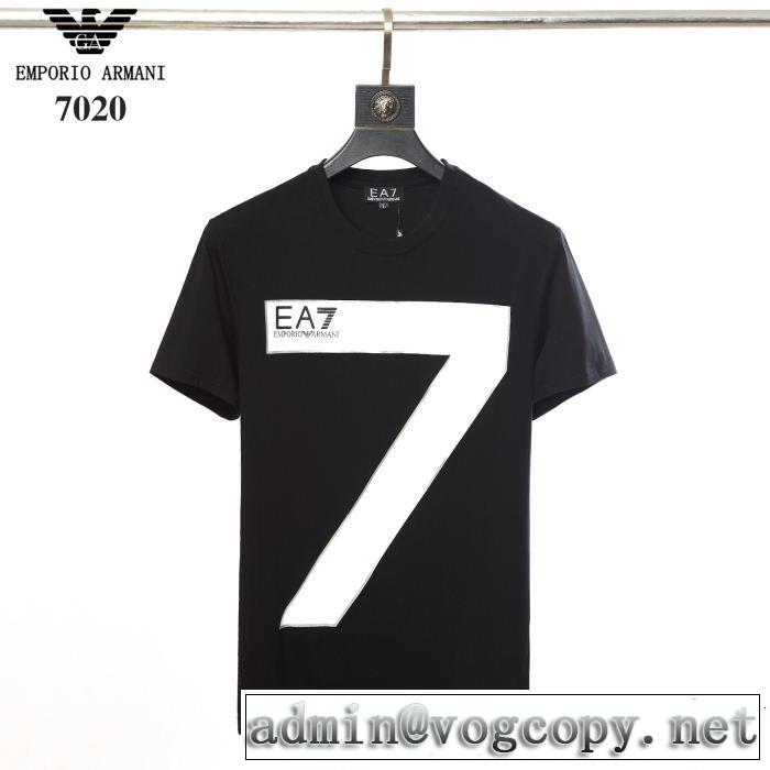  爽やかな色合い 2色可選今季のトレンド人気新作  Tシャツ/ティーシャツ アルマーニ ARMANI 好印象な上品スタイル 