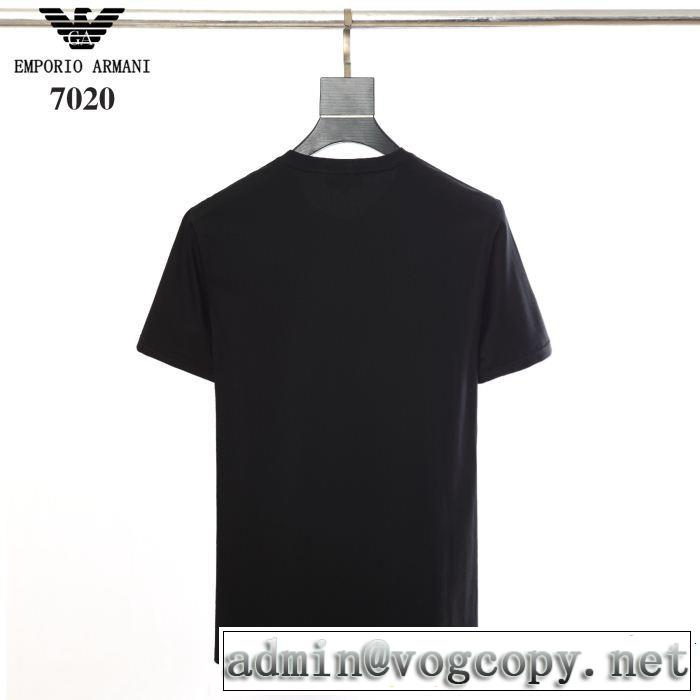 爽やかな色合い 2色可選今季のトレンド人気新作  Tシャツ/ティーシャツ アルマーニ ARMANI 好印象な上品スタイル