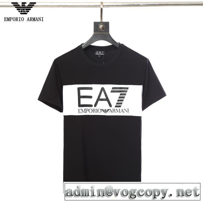  爽やかすぎない大人の印象に アルマーニ ARMANI 2色可選 Tシャツ/ティーシャツ 軽やかな素材感 