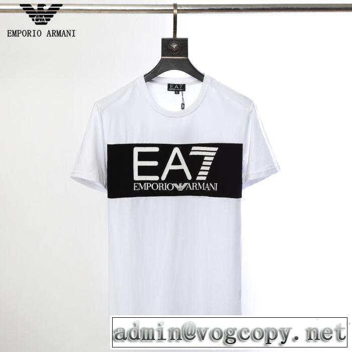 爽やかすぎない大人の印象に アルマーニ ARMANI 2色可選 Tシャツ/ティーシャツ 軽やかな素材感