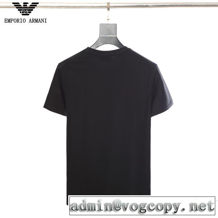 爽やかすぎない大人の印象に アルマーニ ARMANI 2色可選 Tシャツ/ティーシャツ 軽やかな素材感