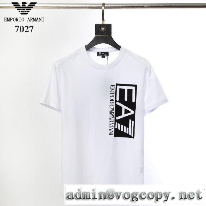 ARMANI アルマーニ 優しげ人気アイテム  夏大人気のアイテム  Tシャツ/ティーシャツ 2色可選