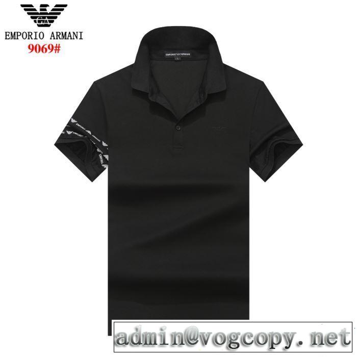 今年の正解大人気新作 2019年春夏流行ファッション ARMANI アルマーニ  半袖Tシャツ 4色可選