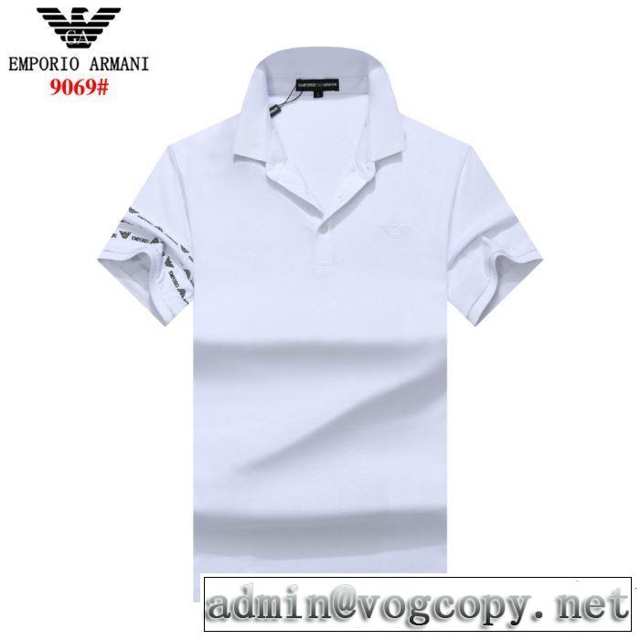 今年の正解大人気新作 2019年春夏流行ファッション ARMANI アルマーニ  半袖Tシャツ 4色可選