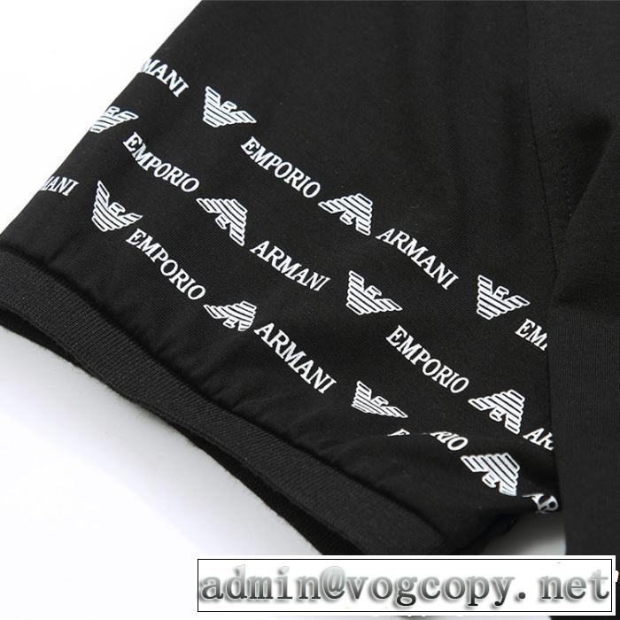 今年の正解大人気新作 2019年春夏流行ファッション ARMANI アルマーニ  半袖Tシャツ 4色可選