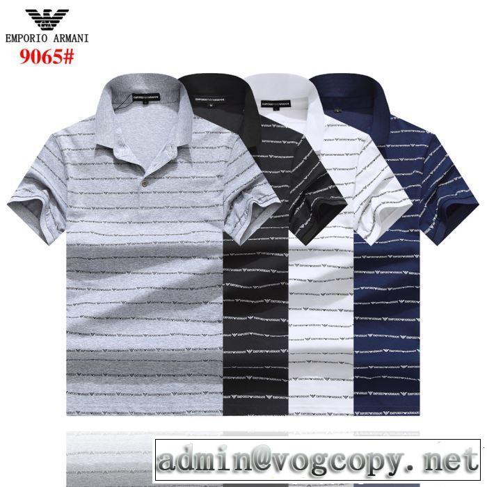 今季のトレンド人気新作 ARMANI アルマーニ  半袖Tシャツ 4色可選 2019春夏も引き続きトレンド