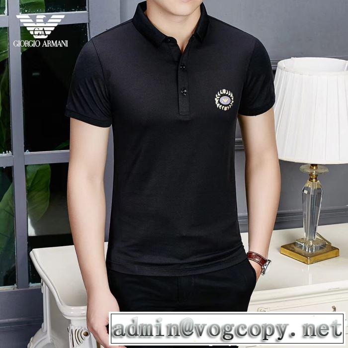 半袖Tシャツ 2色可選 2019春夏の大注目トレンド 春色の最旬の人気アイテム ARMANI アルマーニ
