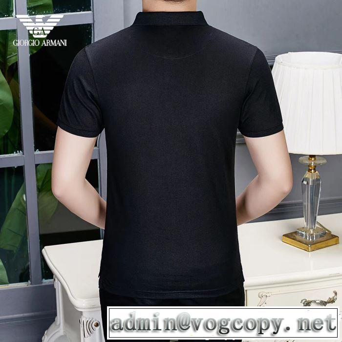 ARMANI アルマーニ  半袖Tシャツ 2色可選 2019年春夏シーズンの人気 オシャレ印象で人気の高い