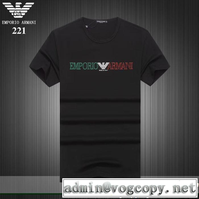 ARMANI アルマーニ  半袖Tシャツ 3色可選 今流行りの最新コレクション 2019SSのトレンド商品