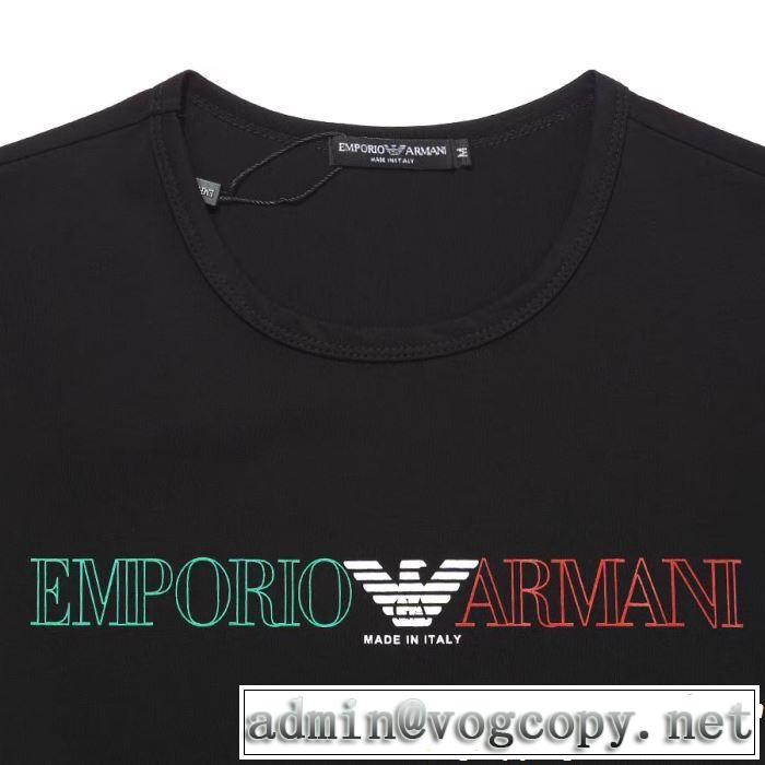 ARMANI アルマーニ  半袖Tシャツ 3色可選 今流行りの最新コレクション 2019SSのトレンド商品