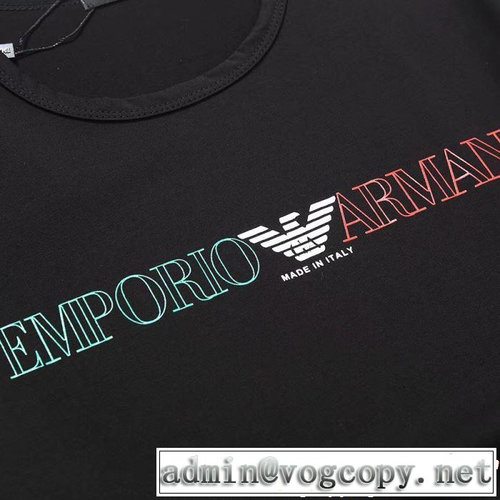 ARMANI アルマーニ  半袖Tシャツ 3色可選 今流行りの最新コレクション 2019SSのトレンド商品