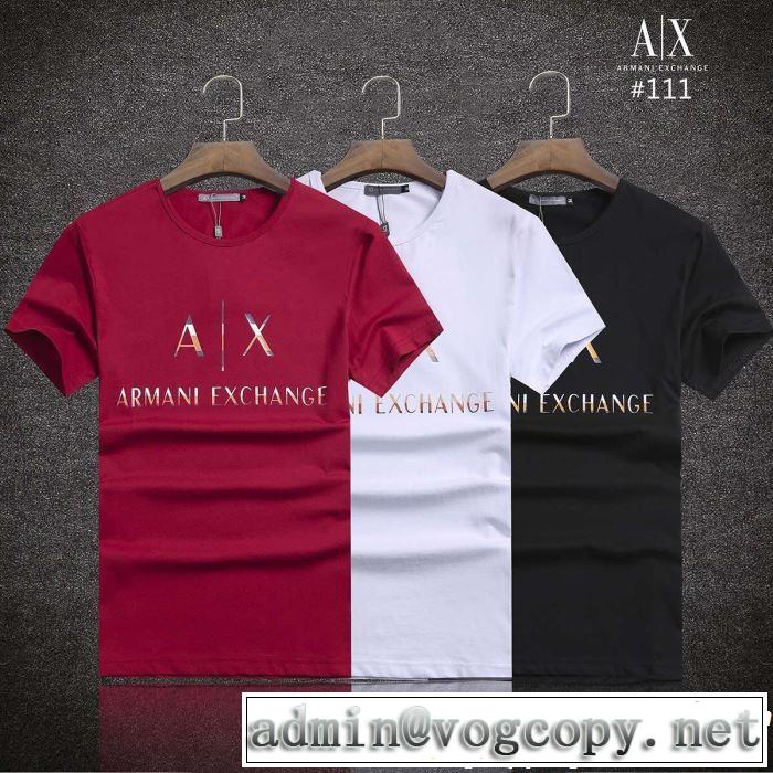 ARMANI アルマーニ  半袖Tシャツ 3色可選 抜け感のある夏着物 2019春夏も引き続きトレンド