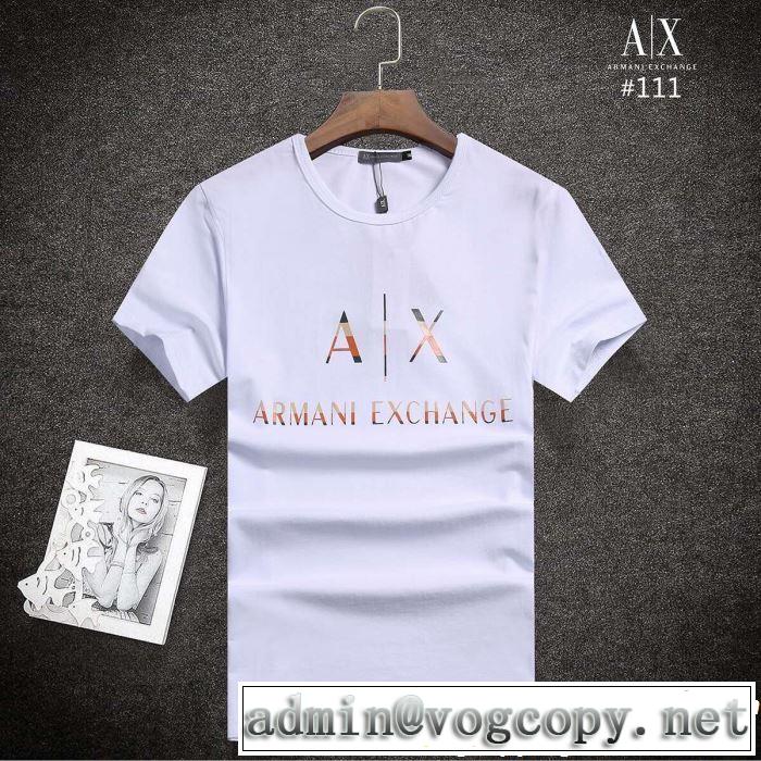 ARMANI アルマーニ  半袖Tシャツ 3色可選 抜け感のある夏着物 2019春夏も引き続きトレンド