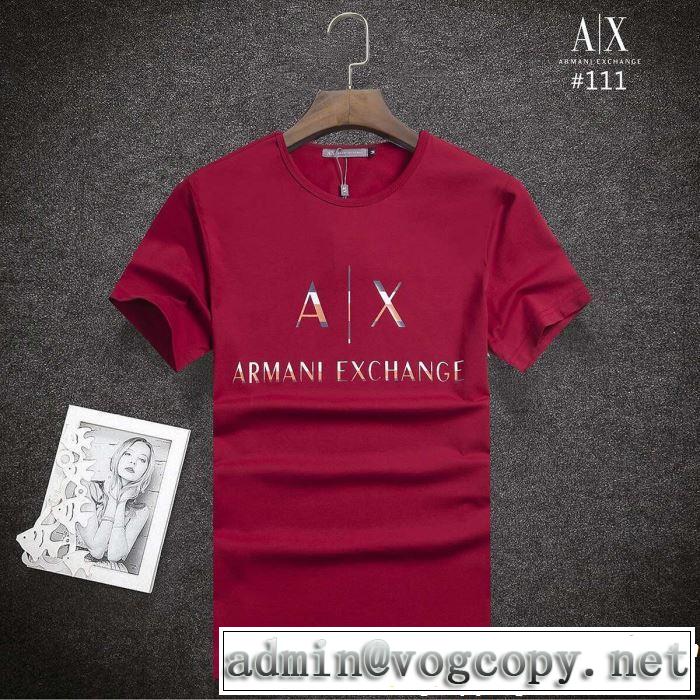 ARMANI アルマーニ  半袖Tシャツ 3色可選 抜け感のある夏着物 2019春夏も引き続きトレンド