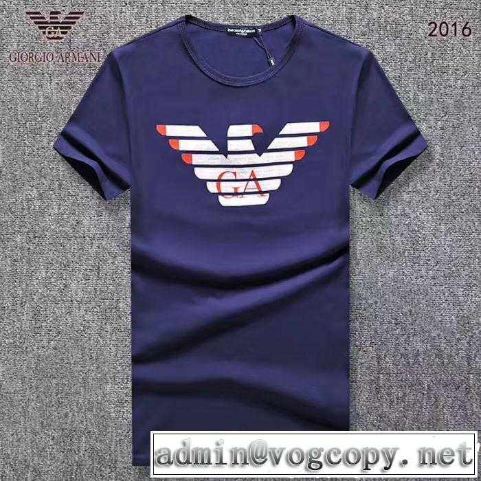 スタイリッシュに新着2019春夏は人気定番 ARMANI アルマーニ  半袖Tシャツ 3色可選