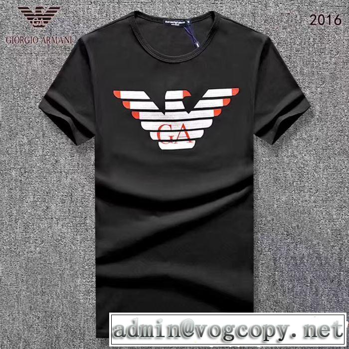 スタイリッシュに新着2019春夏は人気定番 ARMANI アルマーニ  半袖Tシャツ 3色可選