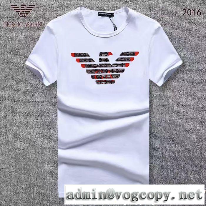 スタイリッシュに新着2019春夏は人気定番 ARMANI アルマーニ  半袖Tシャツ 3色可選