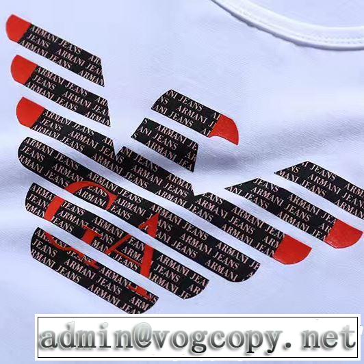 スタイリッシュに新着2019春夏は人気定番 ARMANI アルマーニ  半袖Tシャツ 3色可選