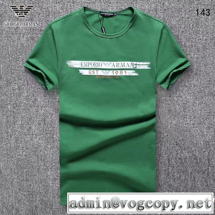 3色可選 2019SSのトレンド商品 欠かせない限定アイテム 半袖Tシャツ ARMANI アルマーニ