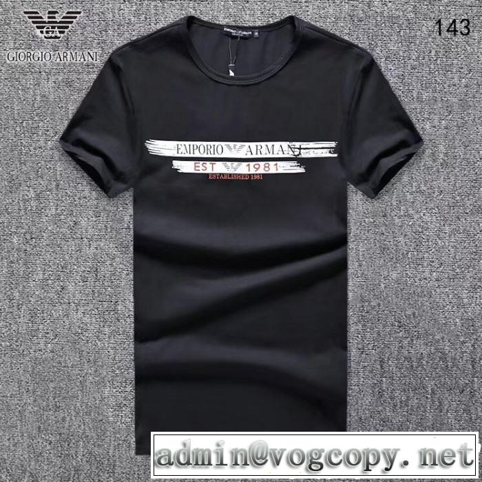 3色可選 2019SSのトレンド商品 欠かせない限定アイテム 半袖Tシャツ ARMANI アルマーニ
