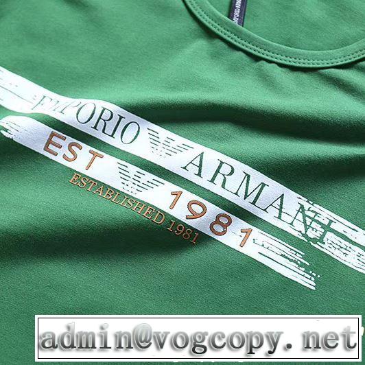 3色可選 2019SSのトレンド商品 欠かせない限定アイテム 半袖Tシャツ ARMANI アルマーニ