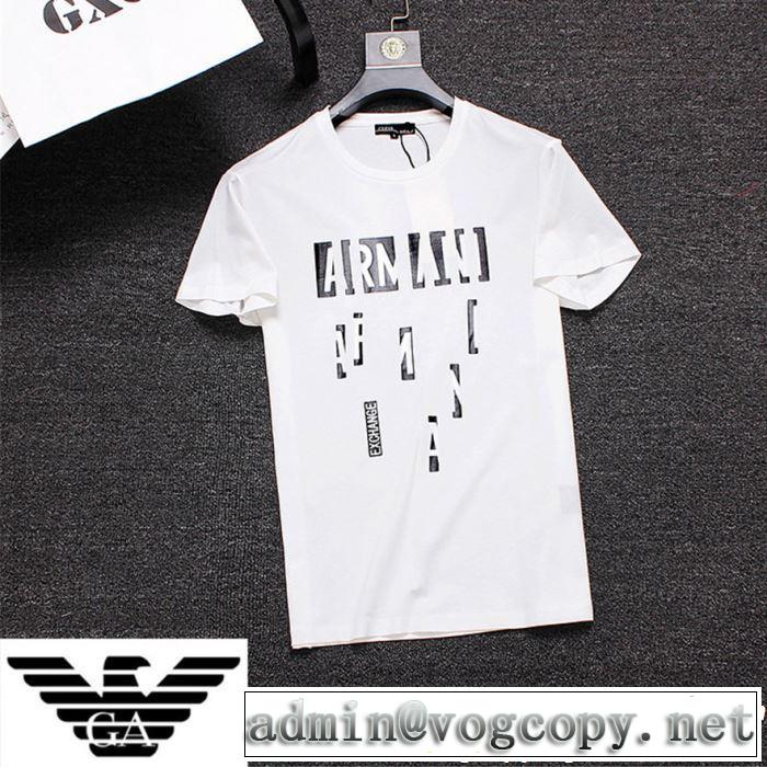 ARMANI アルマーニ  半袖Tシャツ 2色可選 夏っぽさ新作アイテム 2019年の夏のマスト