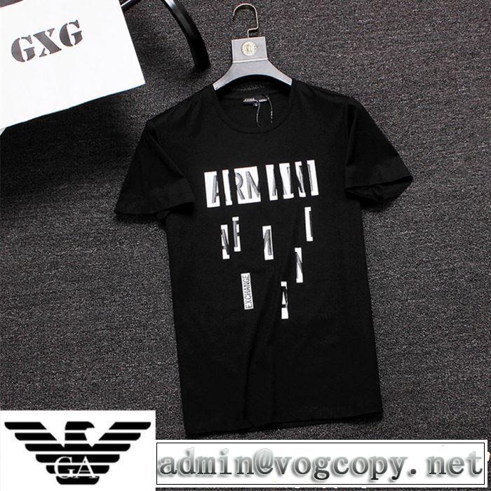 ARMANI アルマーニ  半袖Tシャツ 2色可選 夏っぽさ新作アイテム 2019年の夏のマスト