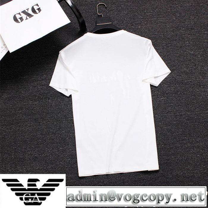 ARMANI アルマーニ  半袖Tシャツ 2色可選 夏っぽさ新作アイテム 2019年の夏のマスト