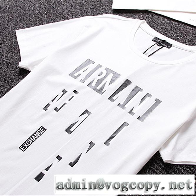ARMANI アルマーニ  半袖Tシャツ 2色可選 夏っぽさ新作アイテム 2019年の夏のマスト