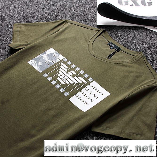 2019春夏の大注目トレンド 大人っぽいファション感 ARMANI アルマーニ  半袖Tシャツ 3色可選